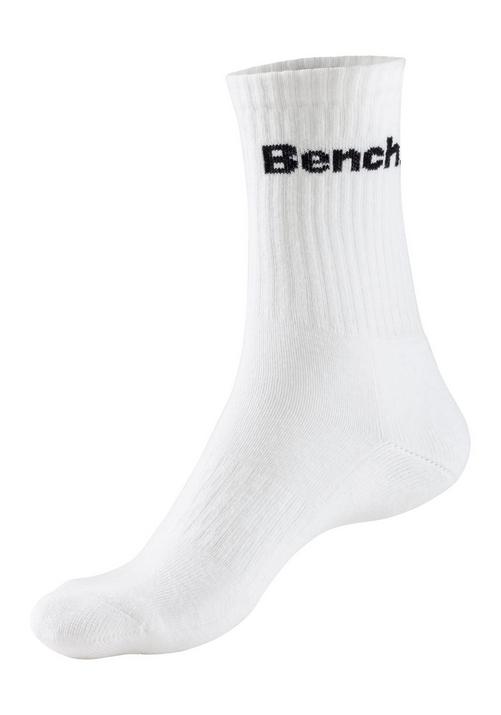 Rückansicht von Bench Tennissocken Freizeitsocken weiß