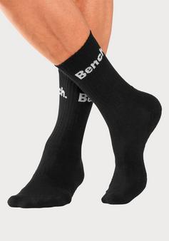 Rückansicht von Bench Tennissocken Sportsocken schwarz weiß grau