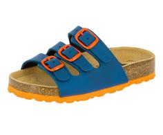 LICO Pantolette Sandalen Kinder marine/orange