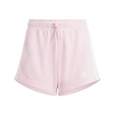 adidas Essentials 3-Streifen Shorts Funktionsshorts Kinder Clear Pink / White