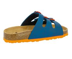 Rückansicht von LICO Pantolette Sandalen Kinder marine/orange