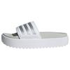 adidas Adilette Platform Badelatschen Damen - ftwr white-zero metallic-grey one