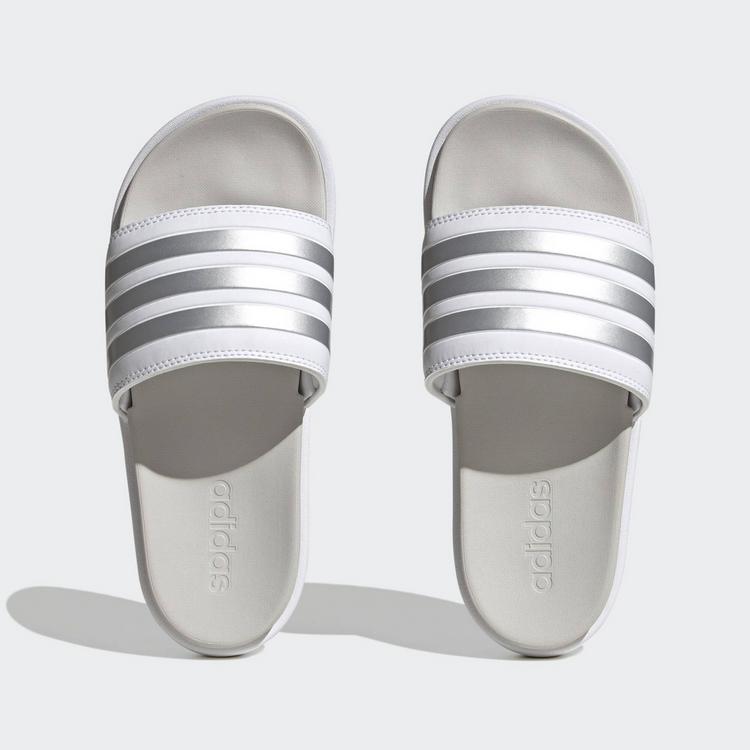 adidas adidas Adilette Platform Badelatschen Damen - ftwr white-zero metallic-grey one - 1 | SportScheck