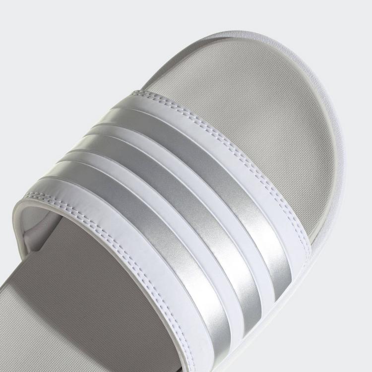 adidas adidas Adilette Platform Badelatschen Damen - ftwr white-zero metallic-grey one - 8 | SportScheck