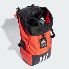 Rückansicht von adidas Rucksack 4ATHLTS Camper Rucksack Daypack Bright Red / Black / White