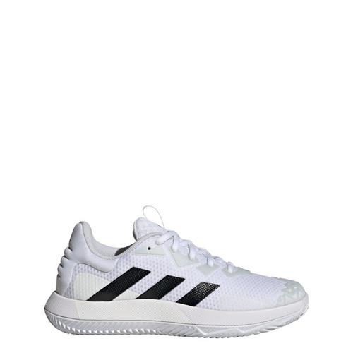 Rückansicht von adidas SoleMatch Control Clay Court Tennisschuh Tennisschuhe Herren Cloud White / Core Black / Matte Silver