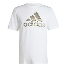 adidas Camo Badge of Sport Graphic T-Shirt T-Shirt Herren White