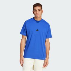 Rückansicht von adidas Z.N.E. T-Shirt Funktionsshirt Herren Semi Lucid Blue