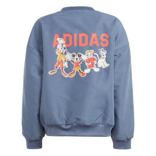 Rückansicht von adidas Disney Micky Maus Kids Windbreaker Bomberjacke Kinder Preloved Ink / Off White