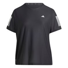 adidas Own The Run T-Shirt – Große Größen T-Shirt Damen Black