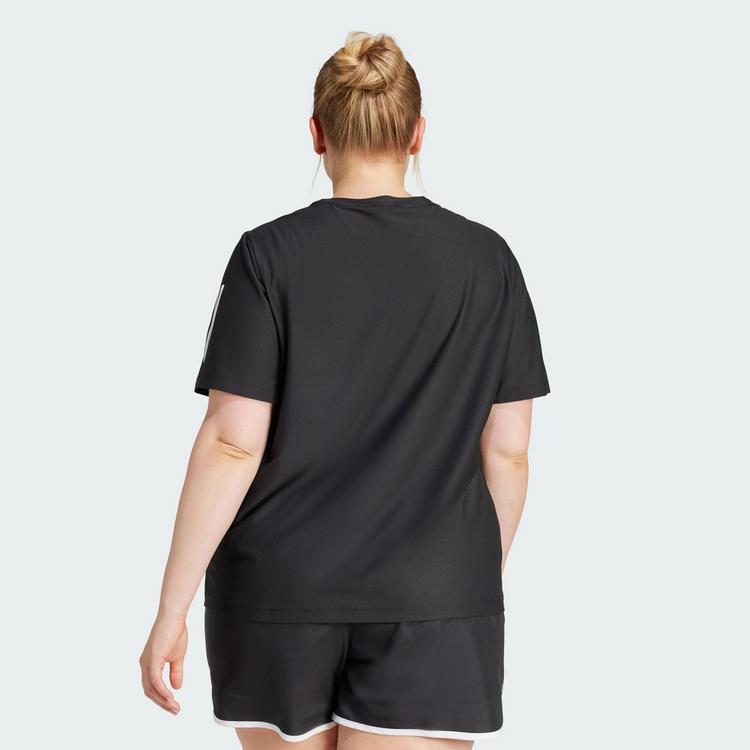 adidas adidas Own The Run T-Shirt &ndash; Gro&szlig;e Gr&ouml;&szlig;en T-Shirt Damen - Black - 1 | SportScheck