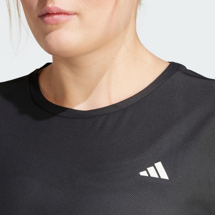 adidas adidas Own The Run T-Shirt &ndash; Gro&szlig;e Gr&ouml;&szlig;en T-Shirt Damen - Black - 1 | SportScheck