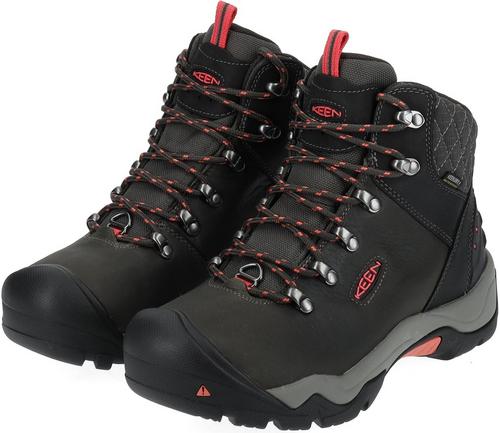 Rückansicht von Keen Wanderschuhe Boots Damen Schwarz