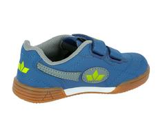 Rückansicht von LICO Indoorschuh Hallenschuhe Kinder marine/grau/lemon