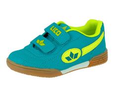 LICO Indoorschuh Hallenschuhe Kinder petrol/lemon