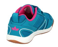 Rückansicht von LICO Indoorschuh Hallenschuhe Kinder türkis/pink