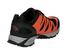 Rückansicht von Brütting Outdoorschuh Wanderschuhe Herren schwarz/orange/rot