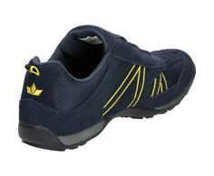 Rückansicht von LICO Freizeitschuh Slipper Herren marine/gelb