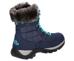 Rückansicht von Brütting Winterstiefel Boots Damen marine/türkis