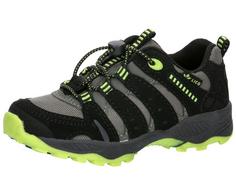 LICO Outdoorschuh Wanderschuhe Kinder grau/schwarz/lemon