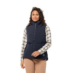 Rückansicht von Jack Wolfskin WHITE FROST VEST W Outdoorweste Damen night blue