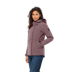 Rückansicht von Jack Wolfskin SNOWY PARK JKT W Funktionsjacke Damen boysenberry