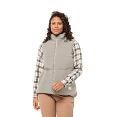 Rückansicht von Jack Wolfskin WHITE FROST VEST W Outdoorweste Damen dusty grey