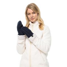 Rückansicht von Jack Wolfskin HIGHLOFT KNIT MITTEN W Outdoorhandschuhe Damen night blue