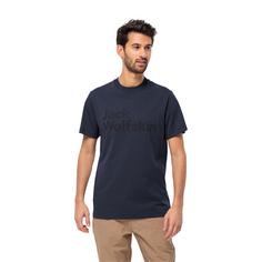 Rückansicht von Jack Wolfskin ESSENTIAL LOGO T M Langarmshirt Herren night blue