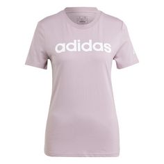 adidas LOUNGEWEAR Essentials Slim Logo T-Shirt T-Shirt Damen Preloved Fig / White