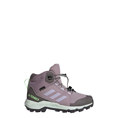 Rückansicht von adidas GTX Organizer Mid GORE-TEX Wanderschuh Winterschuhe Kinder Preloved Fig / Silver Dawn / Green Spark