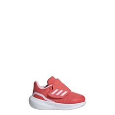 Rückansicht von adidas RunFalcon 3.0 Hook-and-Loop Schuh Sneaker Kinder Preloved Scarlet / Clear Pink / Cloud White
