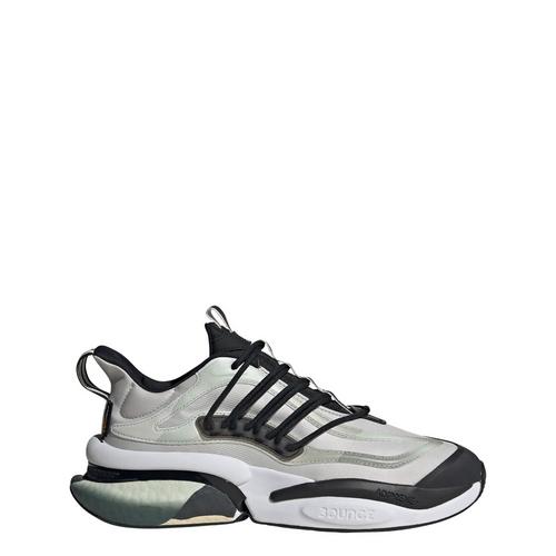 Rückansicht von adidas Alphaboost V1 Schuh Sneaker Grey One / Core Black / Silver Metallic