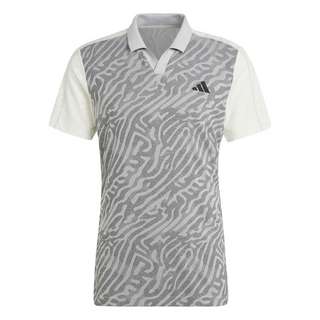adidas Tennis Airchill Pro FreeLift Poloshirt T-Shirt Herren Grey Two / Black / Off White