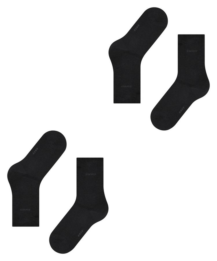 ESPRIT ESPRIT Basic Easy SO  2-Pack Socken Damen - black (3000) - 2 | SportScheck