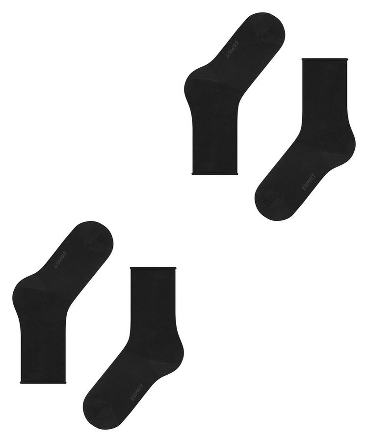 ESPRIT ESPRIT Basic Pure SO 2-Pack Socken Damen - black (3000) - 2 | SportScheck