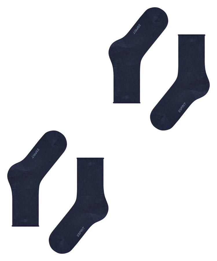 ESPRIT ESPRIT Basic Pure SO 2-Pack Socken Damen - marine (6120) - 2 | SportScheck