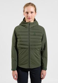 Rückansicht von Odlo ASCENT S-THERMIC HOODED Outdoorjacke Damen deep depths(10784)