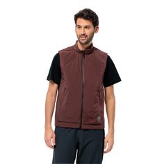 Rückansicht von Jack Wolfskin BIKE COMMUTE INS VEST M Fahrradweste Herren dark maroon