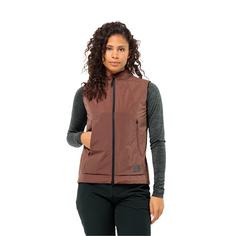 Rückansicht von Jack Wolfskin BIKE COMMUTE INS VEST W Fahrradweste Damen wild ginger