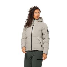 Rückansicht von Jack Wolfskin WANDERMOOD DOWN JKT W Daunenjacke Damen dusty grey