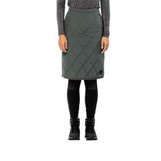 Rückansicht von Jack Wolfskin WANDERMOOD SKIRT W Outdoorrock Damen slate green