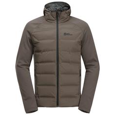 Jack Wolfskin TASMAN DOWN HYBRID M Fleecejacke Herren cold coffee