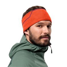 Rückansicht von Jack Wolfskin ALPSPITZE HEADBAND Stirnband vibrant orange