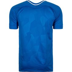 Rückansicht von Nike Challenge II Fußballtrikot Herren blau / weiß
