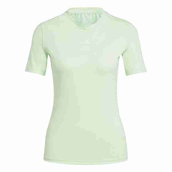 adidas Techfit Training T-Shirt T-Shirt Damen Semi Green Spark / White