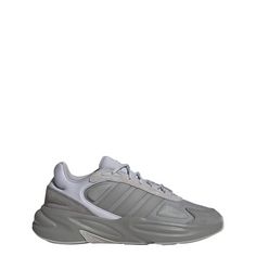 Rückansicht von adidas Ozelle Cloudfoam Schuh Sneaker Silver Metallic / Charcoal Solid Grey / Grey Two