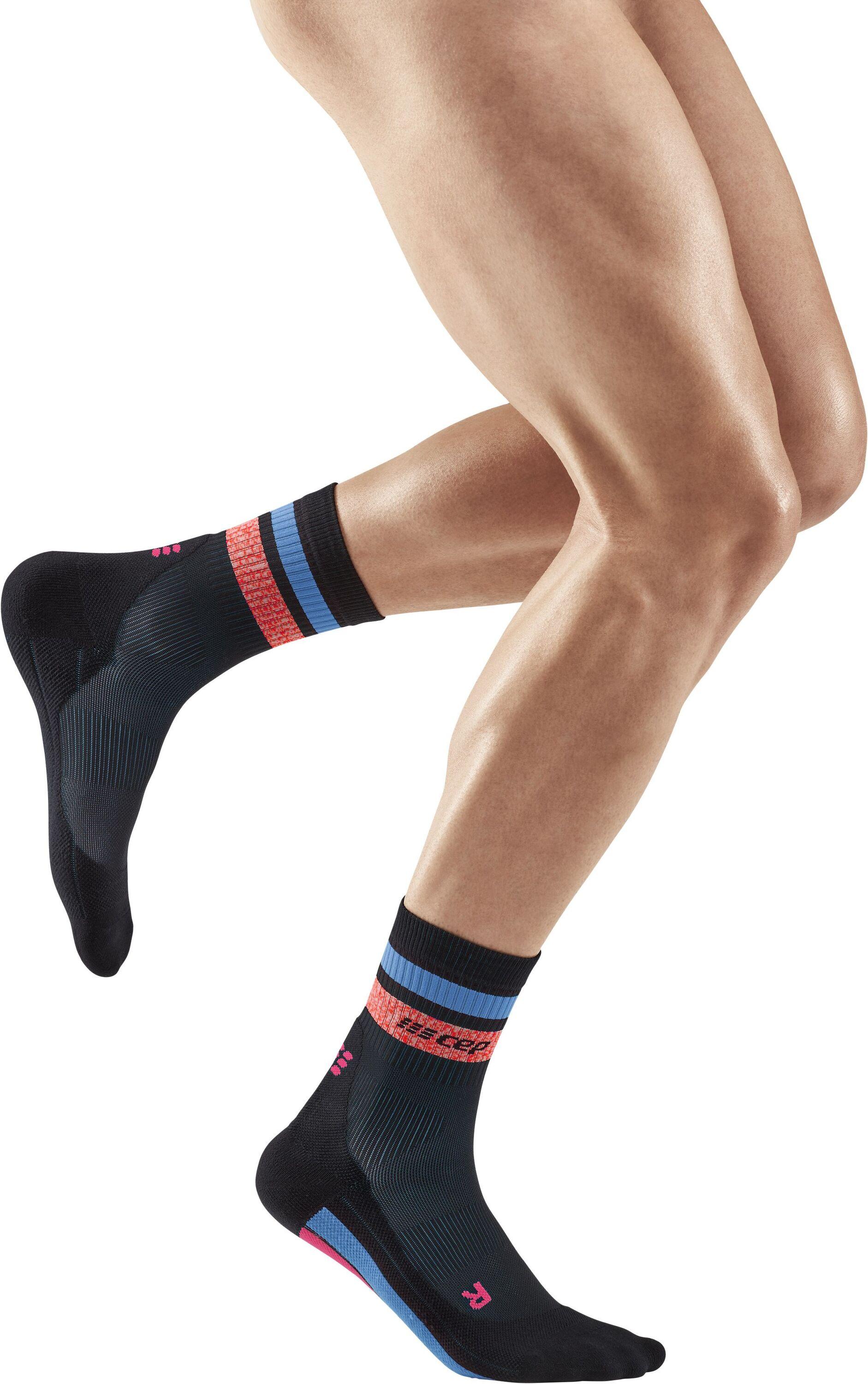 CEP Miami Vibes Running Compression Socks Laufsocken Herren black/pink&sky