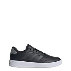 Rückansicht von adidas Courtblock Schuh Sneaker Damen Core Black / Carbon / Silver Metallic