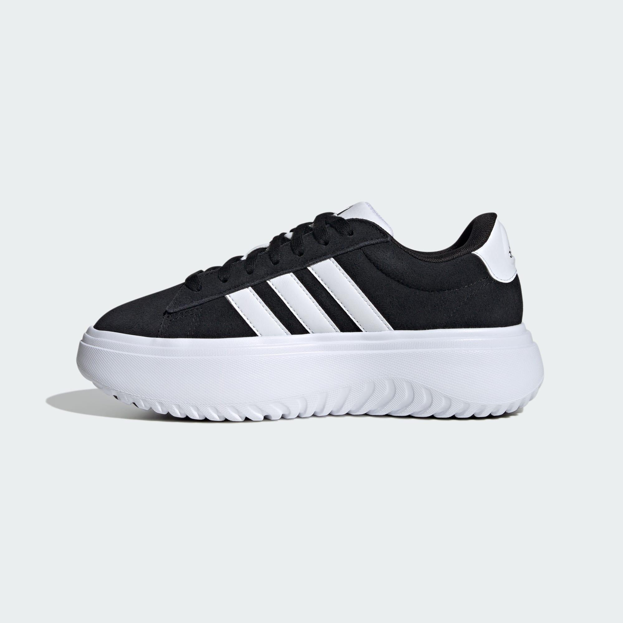 Adidas Grand Court Platform Schuh Sneaker Damen Core Black Cloud White Core Black im Online Shop von SportScheck kaufen